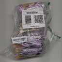 Yeaqee 24 Pack Metallic Paper Gift Bags with Handle and Tissue 9x7x3.1 Gold Foil Welcome Thank You Favor Bags Return Gifts for Wedding St. Patrick's 5 Senses Bridesmaid Birthday(Lavender, Gold)