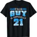 This Guy is Officially 21 21St Birthday Party Celebrate T-Shirt S