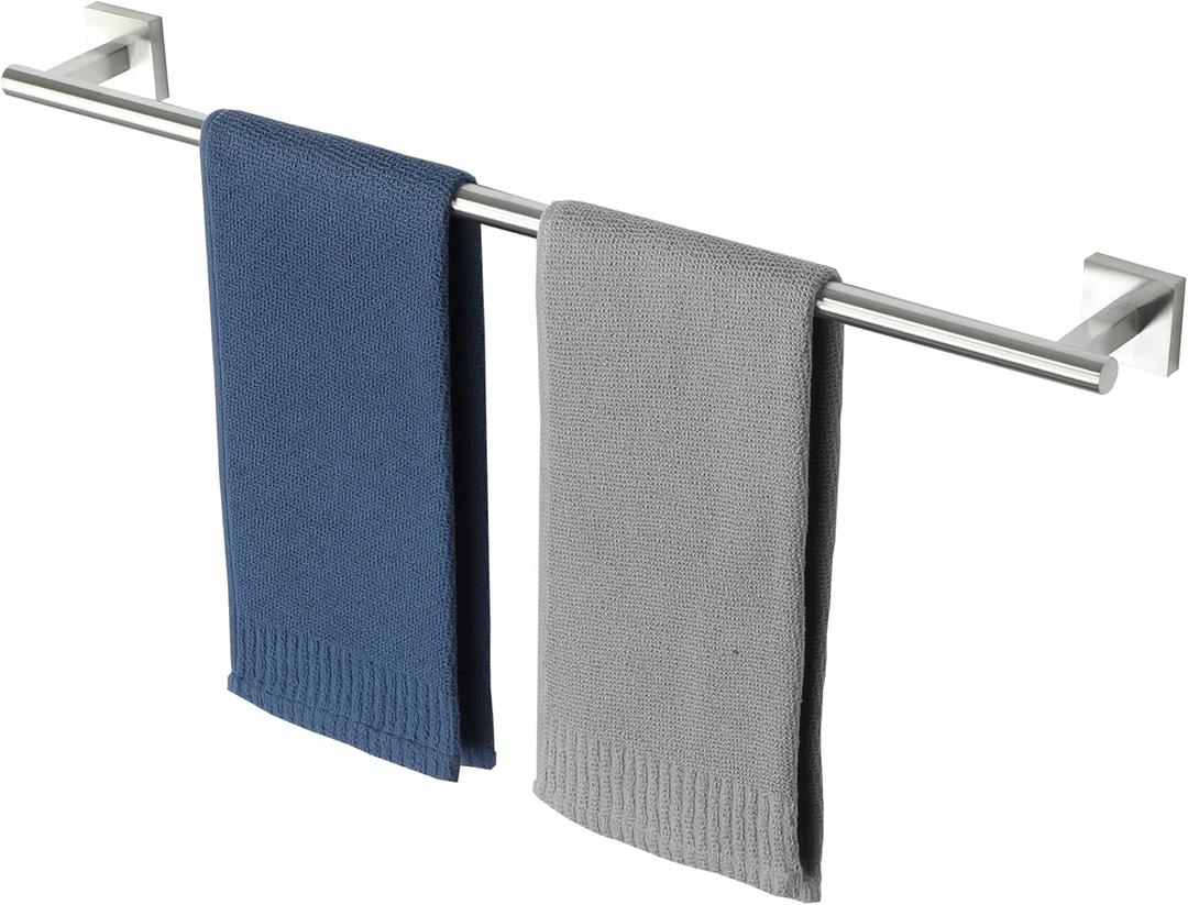 Alise 28 Inch Bathroom Towel Bar SUS304 Stainless Steel Towel Racks for Bathroom, Wall Mounted Towel Rack Heavy Duty Hand Towel Holder Brushed Nickel Single Towel Bar