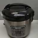 AROMA Digital Rice Cooker, 4-Cup (Uncooked) / 8-Cup (Cooked), Steamer, Grain Cooker, Multicooker, 2 Qt, Stainless Steel Exterior, ARC-914SBD