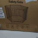 COMOMY 150" Baby Gate Extra Wide, Dog Gate for House Stairs Doorways