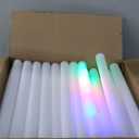 130 PCS Led Foam Glow Sticks Flashing Glow Sticks Party Supplies Light Up Baton Wands for Raves, Birthday, Wedding, Christmas, Halloween, Concert, Children Toy