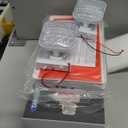 TANLUX Red Exit Sign With Emergency Lights, LED Light With Battery Backup, UL Listed, AC 120/277V, Commercial Combo for Business - 2 Pack (White Housing+Red Letter)