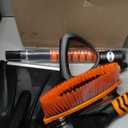 VEVOR Snow Shovel and Snow Brush, 42 in Extendable Snows Broom & Ice Scraper with 180 Pivoting Brush Head, Non-Slip Grip, Portable Winter Snows Removal Tools for Cars Trucks SUVs Vehicle (Black)