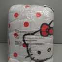 Franco Comforter and Sheet Set, Microfiber, Red-Hello Kitty, 7 Piece Queen Size