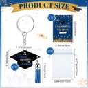Sureio 50 Sets Class of 2026 Gifts Graduation Cap Keychains Acrylic Tassel Keyrings for University College Middle High School