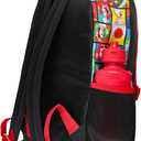 Bioworld Super Mario Backpack with Detachable Mushroom Lunch Tote 16 Inch 5 Piece Set