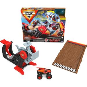 Monster Jam, Official Bakugan Dragonoid Stunt Dial Playset with Exclusive 1:64 Scale Dragonoid Die-Cast Monster Truck