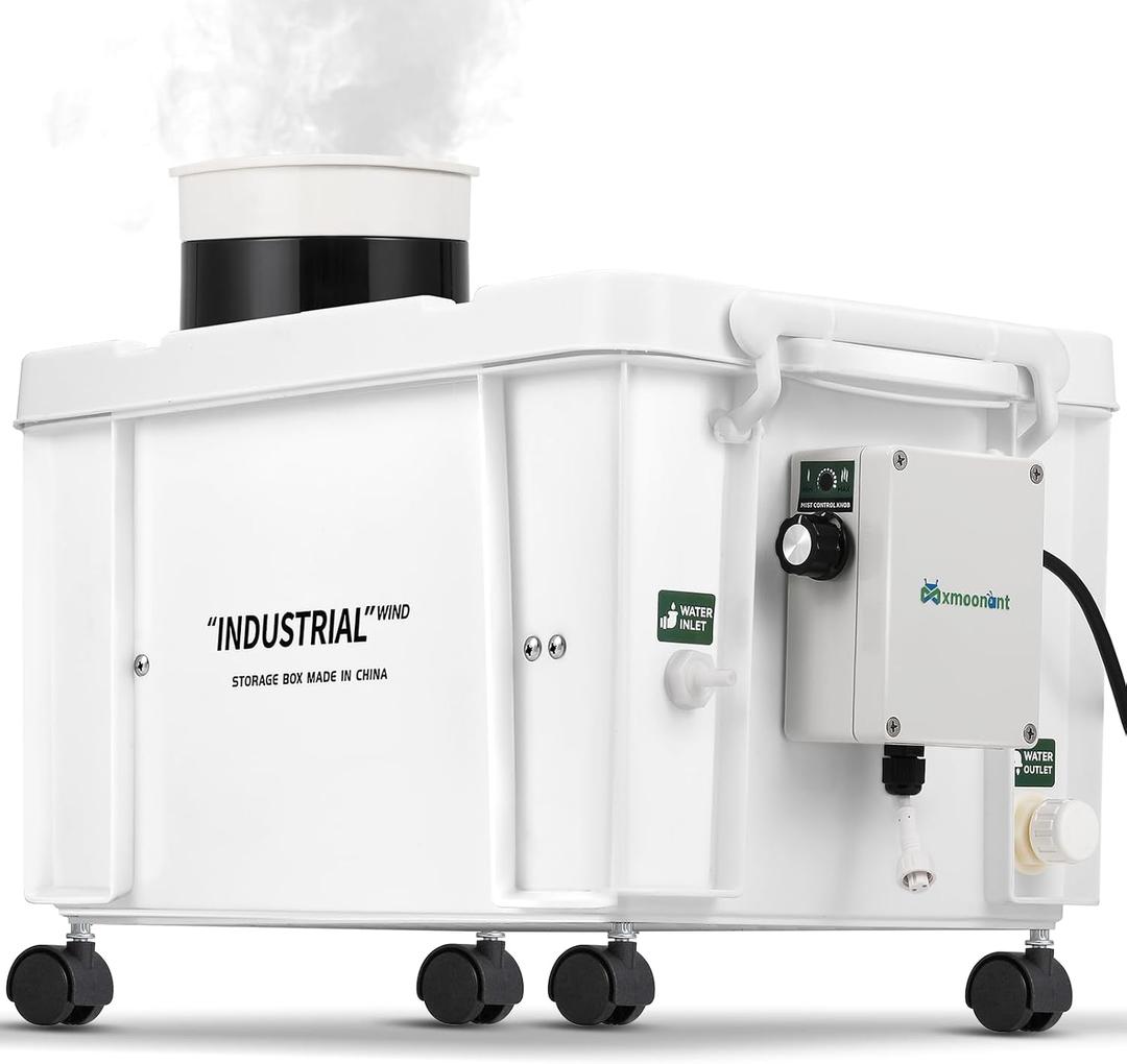 Mxmoonant 10kg/H Ultrasonic Mist Maker DIY Humidifier Kit, Adjustable Mist Volume | Automatic Water Filling | Humidity Controller Cool Mist Humidifier for Mushroom Growing, Greenhouses 110V