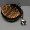 UMETRE Carbon Steel Wok Pan, 11″ Woks & Stir-Fry Pans with wooden Lid Cookwares, Nonstick Wok Flat Bottom Small Handmade Chinese Wok For All Stoves