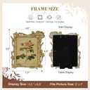 5x7 Vintage Picture Frame, Gold Antique Ornate Picture Frame, Victorian Retro Decorative Photo Frames for Tabletop & Wall, Baroque Home Decor Frames