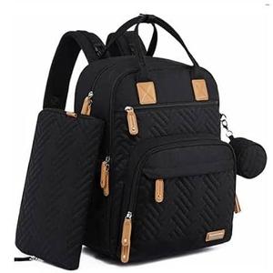 iniuniu Diaper Bag Backpack, 4 in 1 kit Large Unisex Baby Bags for Boys Girls, Waterproof Travel Back Pack with Diaper Pouch