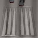 5plots White Real Wax Flameless Taper Candles with Remote, Dimmer, Timer, Battery Operated, Flickering Flame, Realistic Drip Wax Look Window Candles for Home, Holiday Decor, 8 Inch, 6 Pcs