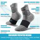 NEENCA Medical Compression Socks for Women & Men Circulation, Ankle Compression Stockings for Pain Relief, Plantar Fasciitis, Swelling, Neuropathy, Runner, Nurses, Travel, Pregnancy, Flying,20-30 mmHg, S