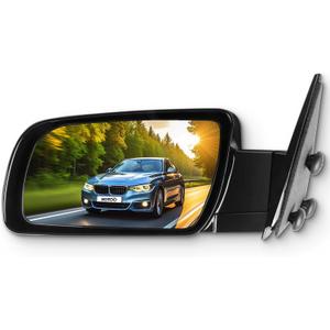 SCITOO Side View Mirror Driver Side Mirror Fit Compatible with 1988-1999 for Chevy C1500 C2500 C3500 for Chevy K1500 K2500 K3500 1995-2000 for Chevy Tahoe Manual Folding GM1320122