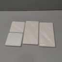 4PCS Water Absorbing Stone Tray for Sink, Fast Drying Stone Sink Tray, Water Absorbent Diatomite Trays, Diatomaceous Coaster, Stones Drying Trays for Bathroom Sinks and Kitchen Counter (White)