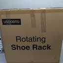 7 Tier Rotating Shoe Rack, 360 Revolving Free Standing Shoe Organizer, Multifunctional Storage Revolving Shoe Rack Tower, Spinning Shoe Display Lazy Susan (White)