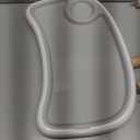 Munchkin 360 Cloud Baby and Toddler High Chair with Clear Seat and 360 Swivel, White and Grey with Wooden Legs