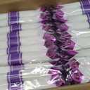 BESTSTAR 350PCS Clear and Purple Disposable Plates Set for 50 Guests, 100 Plastic Plates, 50 Plastic Cups, 50 Pre-Rolled Napkins with Cutlery for Party, Birthday, Wedding, Thanksgiving, Christmas