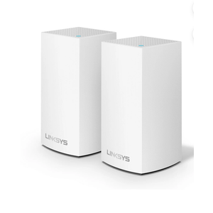 Linksys Velop Dual Band AC2400 Intelligent Mesh WiFi Router Replacement System | 2 Pack | Coverage up to 3,000 Sq Ft