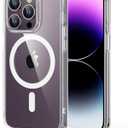 ESR for iPhone 14 Pro Max Case, Compatible with MagSafe, Shockproof Military-Grade Protection, Scratch-Resistant Back, Magnetic Phone Case for iPhone 14 Pro Max, Classic Hybrid Case, Clear