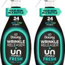 2 x Downy Wrinkle Releaser Spray, All In One Wrinkle Release Spray, Odor Eliminator, Static Remover, Fabric Refresher & Ironing Aid for Clothes, 33.8 Fl Oz (Pack of 2), Unstopables Fresh Scent