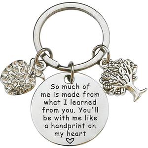 XYBAGS Teacher Appreciation Keychain Gifts for Women, Teacher Keychain Teacher Jewelry Gifts, Christmas Graduation Gifts for Teachers (Style F)