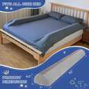 Bed Bumpers for Toddlers Foam Bed Rail for Toddlers 2 Pack Bed Rails Bumper for Queen, King, Twin, Full-Size Bed with Non-Slip Machine Washable Cover