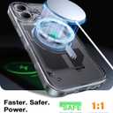 TORRAS Stronger Magnetic Shockproof for iPhone 16 Case, Fit for MagSafe, Never Yellow, 4X Military Grade Drop Protection, Protective Hard Back Plastic Slim Phone Case for iPhone 16 6.1 inch, Clear