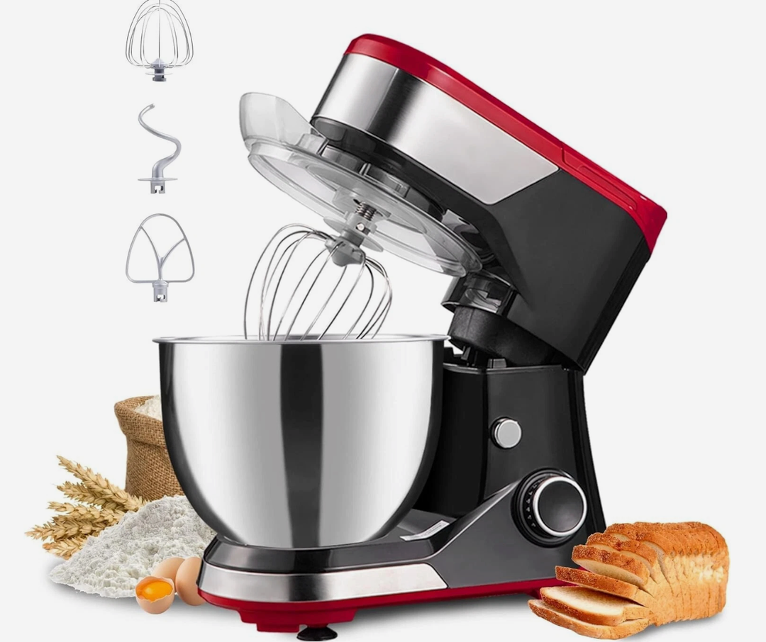 P'RICH Stand Mixer, 8-Speed 600W Tilt-Head 3-In-1 Kitchen Mixer