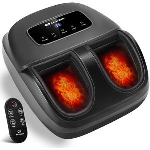 EaseZen Shiatsu Foot Massager with Heat & Remote, 2026 Upgraded Deep Kneading Foot Massager for Plantar Fasciitis, Neuropathy & Tired Feet, Fits Up to Size 14, Gifts for Mom