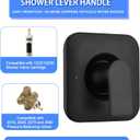 Shower Handle Replacement for Moen T2471BL Genta LX Posi-Temp Valve Trim Kit, Fits 2510 2520 2570 2590 Valves, Matte Black Shower Trim Kit Shower Lever Handle (Valve Not Included)