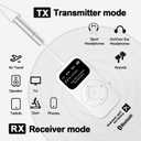 SoundSync Pro Bluetooth Transmitter & Receiver for Airplane, Easy Setup Bluetooth Audio Transceiver for 2 BT Devices, Volume Control, RCA for TV