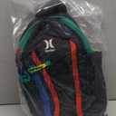 Hurley Men's Crossbody Sling Bag, Black/Primary Multi, One Size