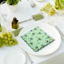 Dunzoom 100 Pcs Martini Cocktail Napkins a Tini Bit Older Birthday Decorations Scalloped Disposable Paper Napkins Espresso Martini Party Supplies for Bachelorette Party Decorations (Cute,Green)