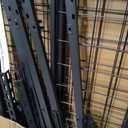 4x8 FT Overhead Garage Storage Rack, 26"-40" Height Adjustable Heavy Duty Garage Ceiling Storage Rack, 750LBS Capacity Metal Hanging Organizer System for Garage