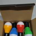 Portable LED Tent Lamp, Clip Hook Hurricane Emergency Light Bulb, Camping Equipment Lanterns for Hiking, Backpacking Outage, B-CLOSED-HOOK, 4 Packs