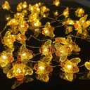 Honeybee Fairy String Lights, 40LED Bee String Light Plug in with 8 Modes Remote Control, Waterproof Novelty Decorative Light String for Outdoor Indoor Party Wedding Garden Christmas