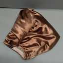 Satin Hair Wrap Towel, Double Layer Curly Hair Turban Towel for Women - Satin Hair Drying Towel for Curly Hair (Bronze)