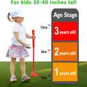 Plastic Mini Golf Clubs for Toddlers,Kids Golf Clubs Set,Outdoor/Indoor Golf Toys Christmas Birthday Present for Boys Girls