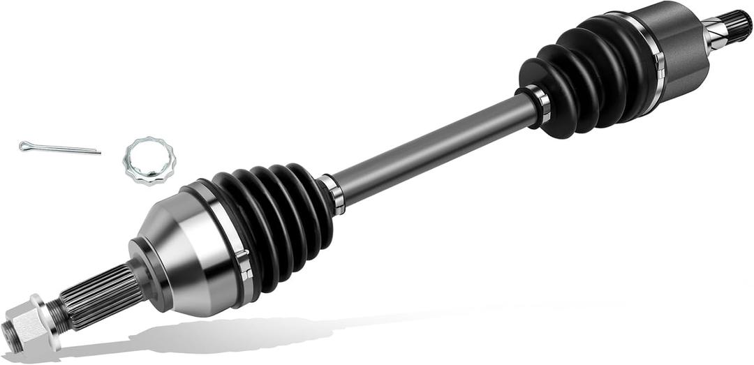 Front CV Axle Shaft Assembly Compatible with Nissan Altima L4 2.5L 2007-2013, Rogue L4 2.5L FWD 2011-2015, Sentra L4 2.5L 2007-2012 Automatic CVT Transmission Only, Driver Side - 66-6262