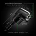 Right Angle Drill 105 Degree Right Angle Screwdriver set Drill Hex Bit Socket Adapter,360°Rotatable 3Pcs 1/4" 3/8" 1/2" Cr-V Hex Shank Impact Grade Driver Socket Adapter/Extension Set Drill Bit