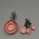 Measuring Cups and Spoons Set, 10 Pieces Stackable Measure Tools with Stainless Steel Handles, Kitchen Gadgets for Cooking & Baking (Pink)