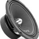NVX® VPRO8BM 8" Premium Loudspeaker, 500W Max (250W RMS), 4-Ohm, 1.5" Voice Coil, Pro Audio Midrange with Bullet Aluminum Phase Plug, Easy to Install in Cars/Trucks/Doors (1-Speaker)