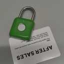 Pothunder Fingerprint Padlock, Smart Padlock, Locker Lock, Combination Lock, Fingerprint Lock with APP Unlock, USB Rechargeable, Suitable for Gym Locker, Locker(Avocado Green)