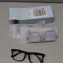 Gaoye Stylish Blue Light Glasses for Woman - Computer Glasses for Blue Light Blocking - Lightweight Frames - 3 pack (A3-light Black+matte Black+transparent)