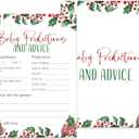 Christmas Baby Shower Games 25 Pack, Winter Baby Games, Christmas Baby Shower Games Cards, Gender Reveal Party Decorations, Party Favors Supplies, Christmas Baby Shower Ideas -A06