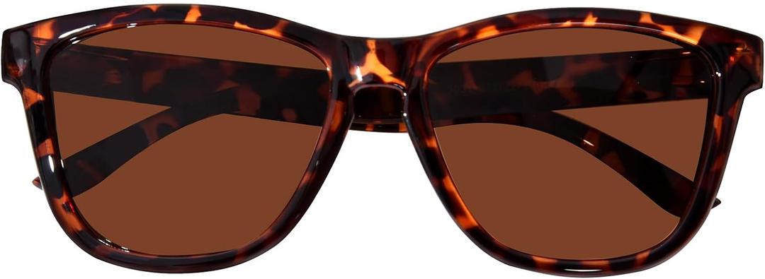 ZESAKER Reading Sunglasses for Women Men, Fully Magnified Outdoor Sunglasses with Readers Built-in, Sun Reader Eyeglasses UV Protection/Anti Glare Filter (Tortoise, 2.5)