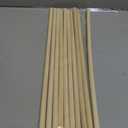 HOPELF 10PCS Dowel Rods Wood Sticks Wooden Dowel Rods - 3/8 x 17.5 Inch Bamboo Sticks - for Crafts，Hardwood Dowel Rod Assortment，Wooden Rod Sticks Doweling Rods, DIYers