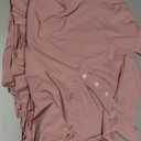 SOLY HUX Women's Plus Size Dress Collar Short Sleeve Button Front A Line Flared Mini Dresses (Pure Dusty Pink) 3XL
